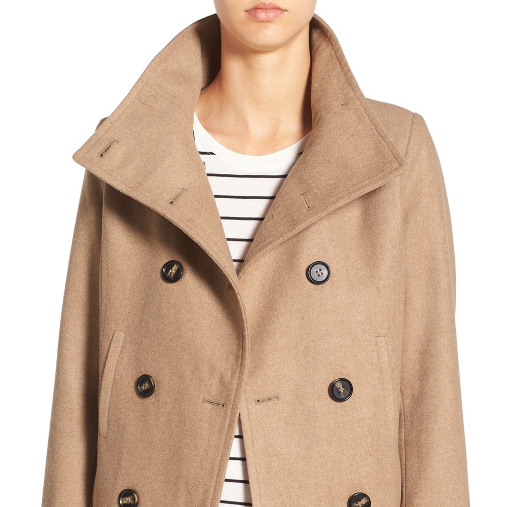 Thread & Supply Camel Double Breasted Peacoat